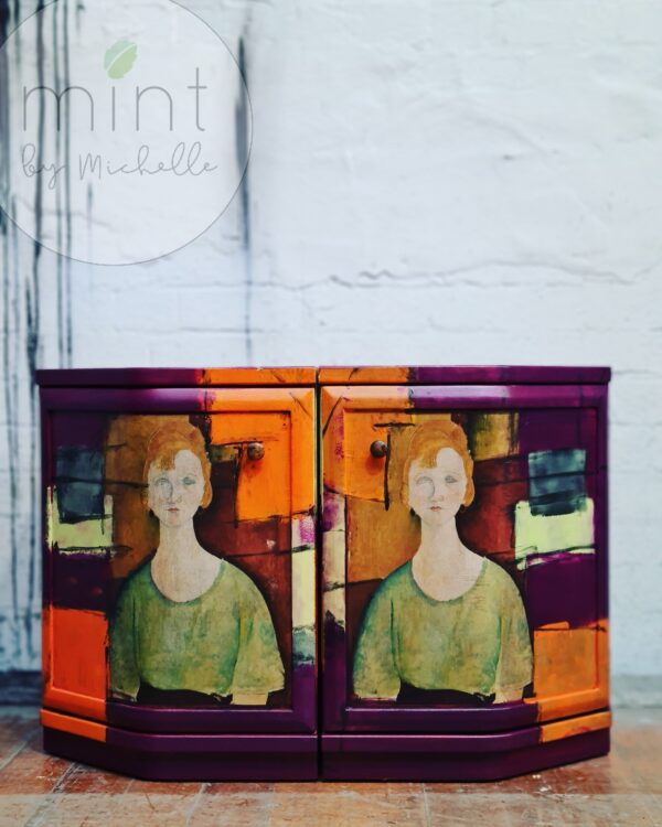 Woman In A Green Top Decoupage Paper - Image 2