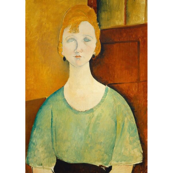Woman In A Green Top Decoupage Paper